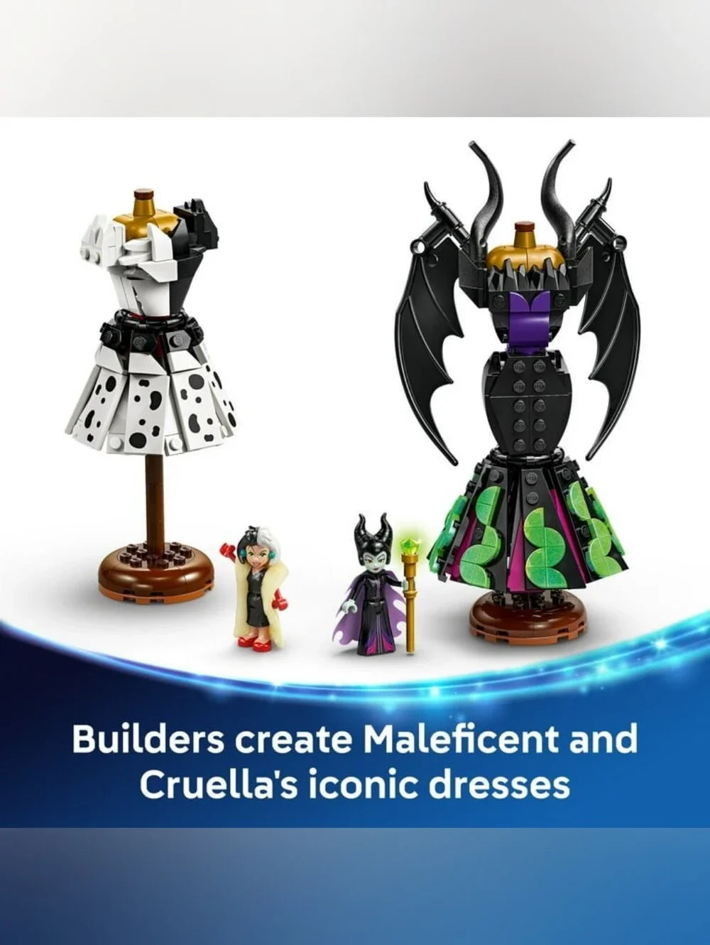 NIB LEGO Disney Villains Maleficent & Cruella De Vil’s Dresses 43262 (524 Pcs)